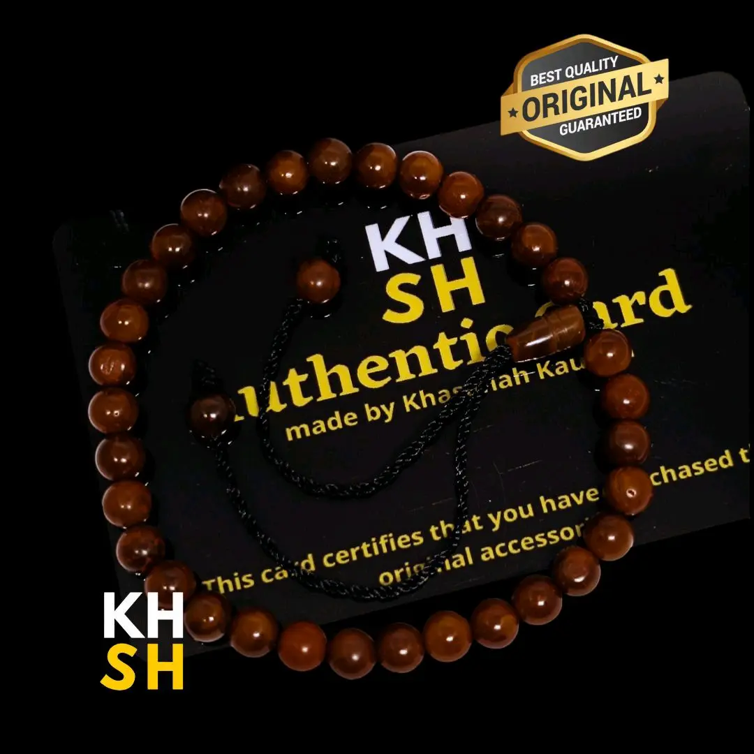 Gelang Tasbih Kokka kaukah motif Bulat kecil tali serut