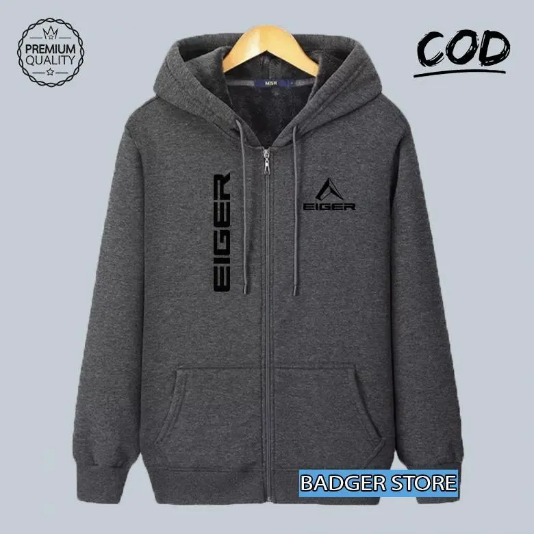 Jaket Distro Resleting Kupluk Distro Logo 1205 Long Kirka Text Hitam Premium (Jaket Musim Dingin  Sweater Hodie Pria Wanita Distro Jaket Cewek Cowok) 0