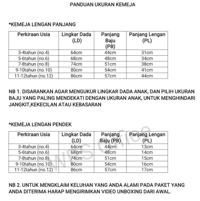 hem kids 310 kemeja anak laki laki usia 5-12th cod 4