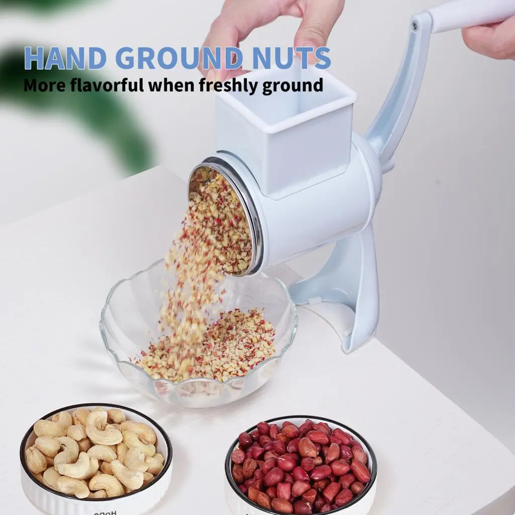 【QL】 Easy to Clean Nut Grinder Nut Grinder Stainless Steel Effortless Manual Nut Grinder with Sharp Blades Easy to Use Multifunctional Space-saving Design