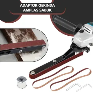 Handheld Air Belt Sander Adaptor Gerinda Tangan Konverter Grinder Konverter Amplas/Air Belt Sander