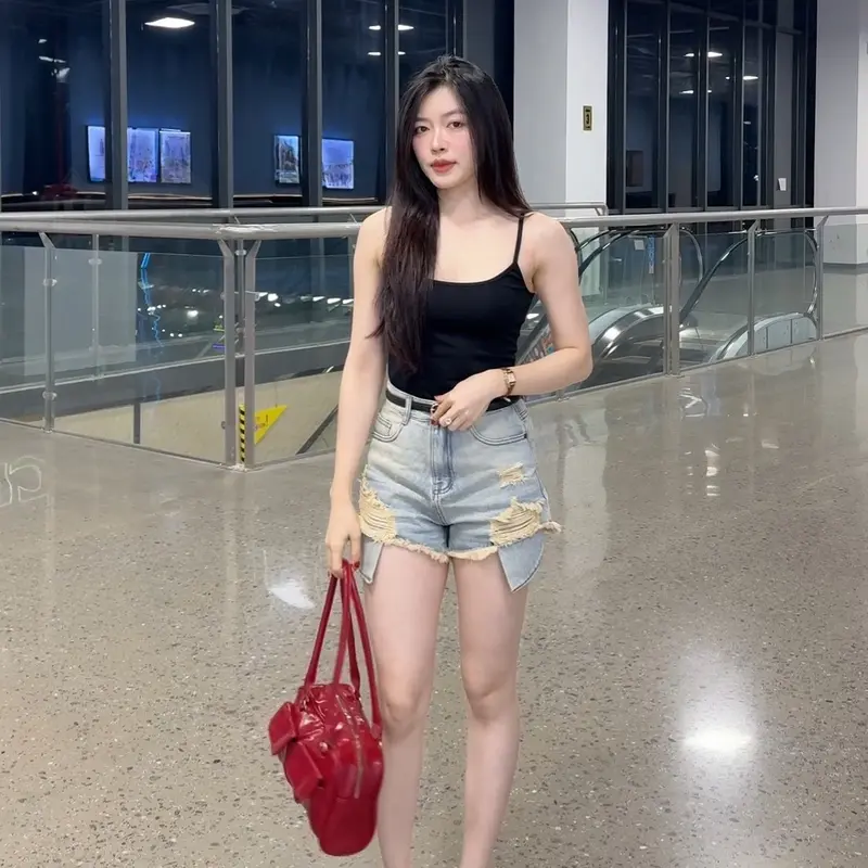 Short jeans wax rách bụi 2 túi 5