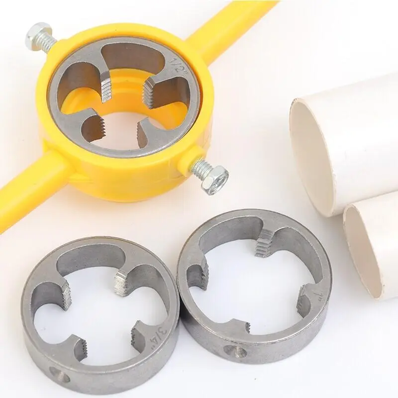 Bộ dụng cụ nhựa, 6 chiếc, Máy làm PVC và NPT, 1, 2, 3, 4, 1, Dụng cụ ren đường ống nước, Bộ cờ lê vòi chết 6