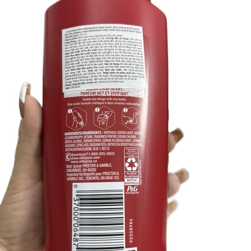 Old Spice - Sữa tắm gội xả 2 in 1 chất lượng cao 3
