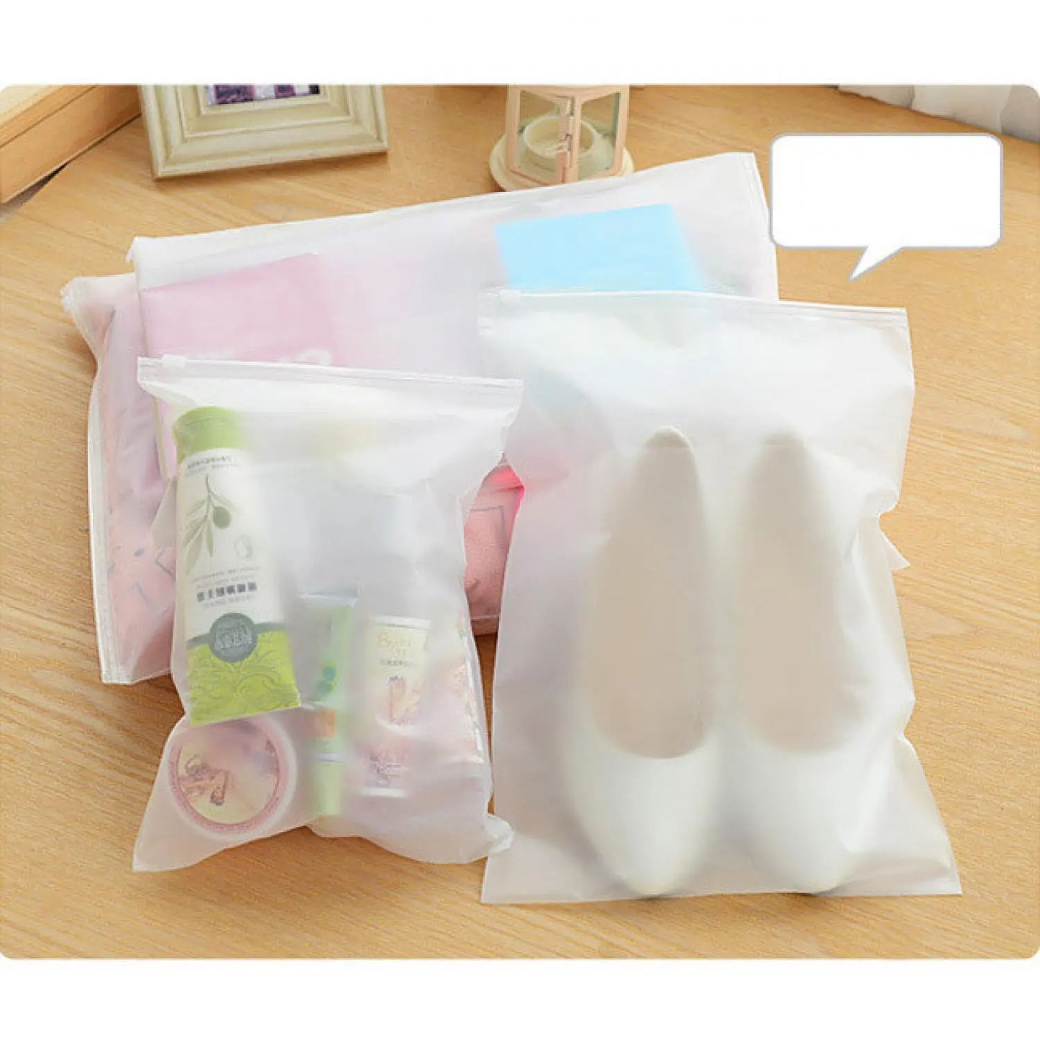 Kantong Travel Serbaguna Pouch Zipper Organizer 1 PCS