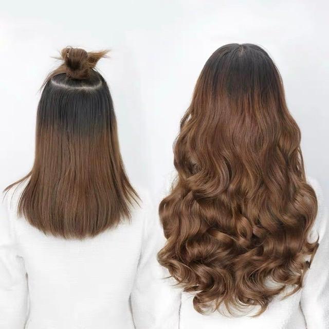 Tóc Giả 1 Dãy Ngang Kẹp 6 Phím Xoăn 45cm - 60cm Tóc giả Women Wig