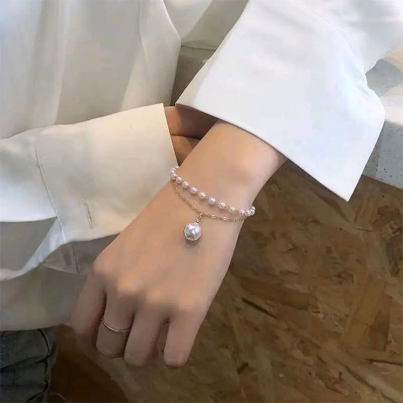 Gelang pearl Korea / gelang mutiara Korea / aksesoris gelang pesta