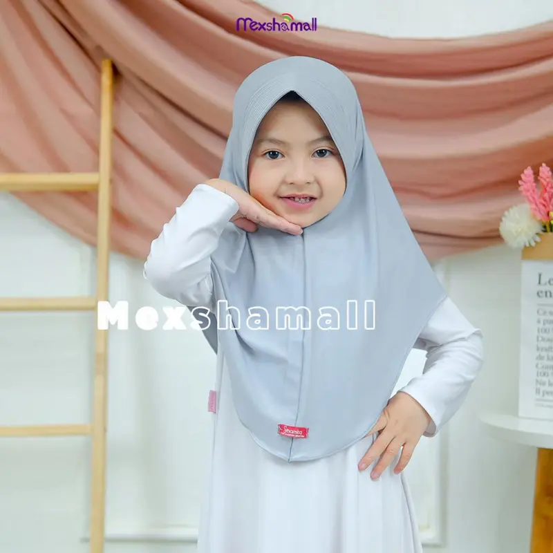 Bergo Instan Jersey Anak  Hijab Anak Jersey Jilbab Anak Pinguin Sakinah Shamira Cantik Muslim Kerudung Polos 4-9 Tahun 4