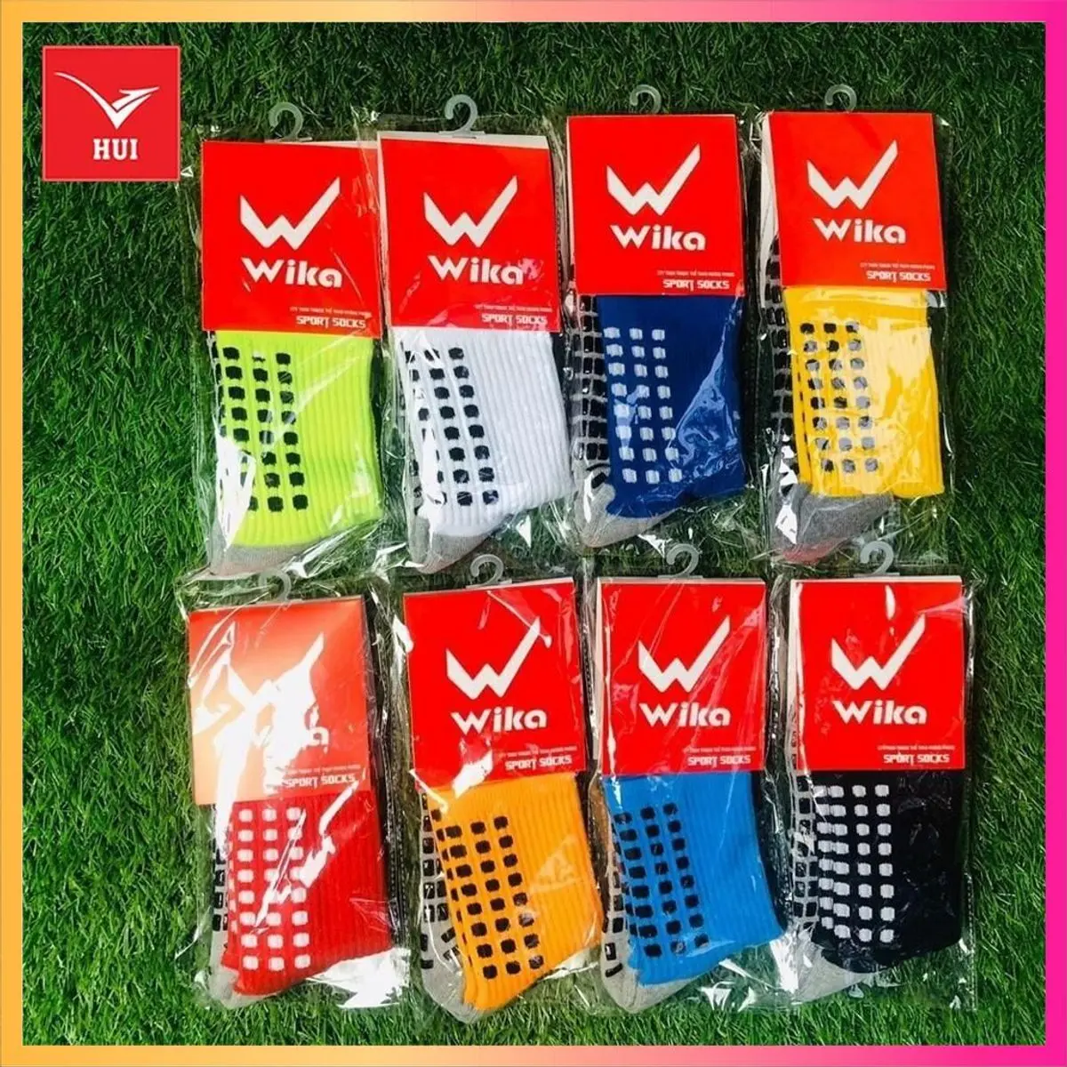 Free Ship - Tất chống trơn,vớ chống trượt,đá bóng,đá banh,thể thao,bóng chuyền,tennis,cầu lông hàng chính hãnġ Wika sẵn hàng, đủ màu