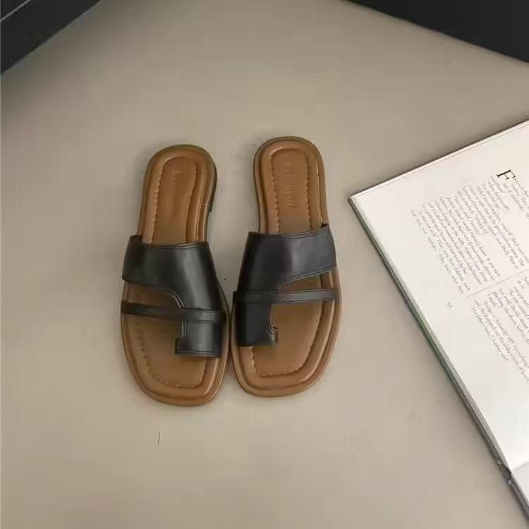 Vận Chuyển 24 Giờ 【DEAL CUỐI: GIẢM 20.000Đ】 Dép Nữ Quấn Ngón Kiểu La Mã | Thiết Kế Vuông Thời Thượng Đi Biển & Dạo Phố Giày Đế Bằng La Mã, Giày Đế Bằng, Giày Đầu Vuông, Giày Dép Bãi Biển. 7