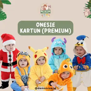 Onesie KARTUN PREMIUM kostum Grosir Murah De Monroe Baju Bayi dan Anak Bayi