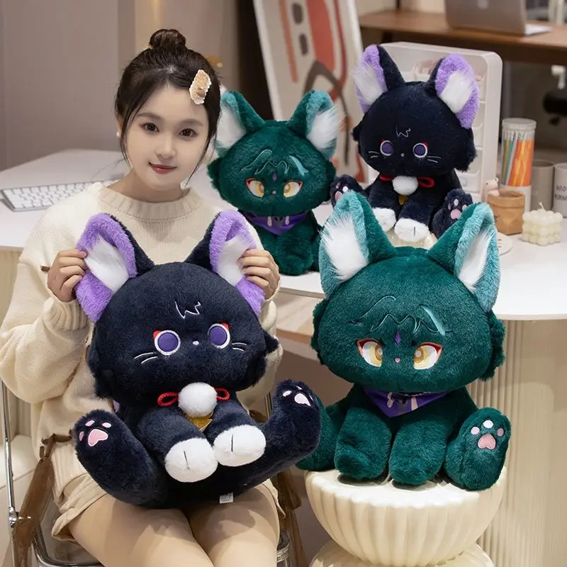 Gối Búp Bê Nhồi Bông Hình Mèo, 32cm, Kazuha Wanderer Xiao Venti Tartaglia Đồ Chơi, Mềm Mại Và Dễ Thương, Trang Trí Nhà Cửa, Đồ Chơi Nhồi Bông Thích Hợp Cho Người Hâm Mộ, Quà Tặng Trẻ Em