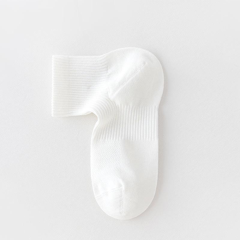 Tất Cotton Nguyên Chất, Phong Cách Tối Giản Dongdaemun Hàn Quốc, Tất Giữa Bắp Chân Nữ, Màu Trơn Liền Mạch, Chống Mùi, Thấm Hút Mồ Hôi, Tất Thể Thao Dễ Phối Đồ Women 1