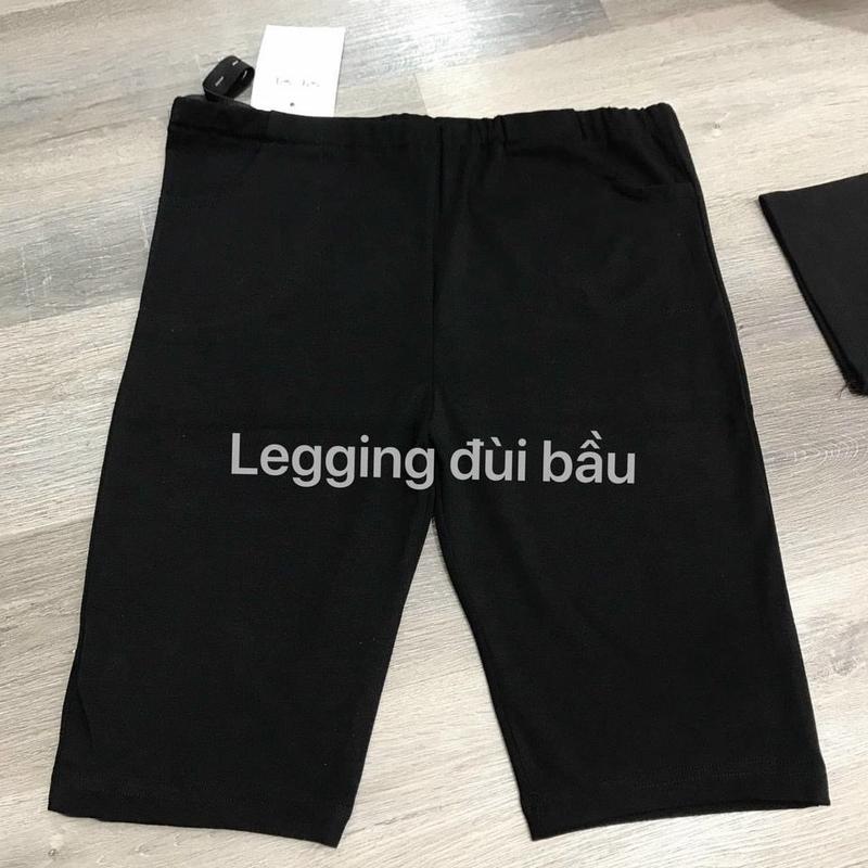 Quần lửng legging ngố ( Lửng Bầu ) có chun chỉnh chất cotton co dãn 4 chiều 8