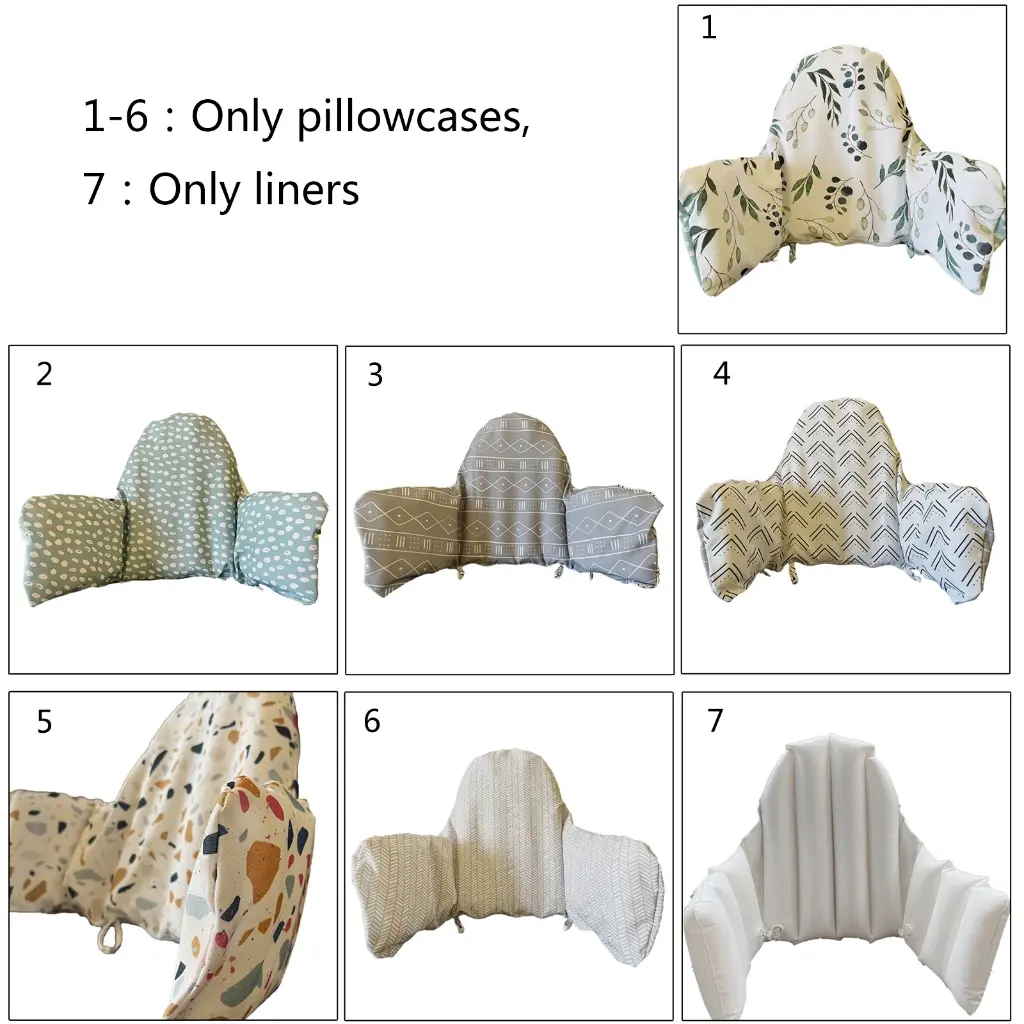 Inflatable Cushion Pillowcase Backrest Pillow with Arms Great as Travel Camping Polyester Pillow for Lumbar Back Support