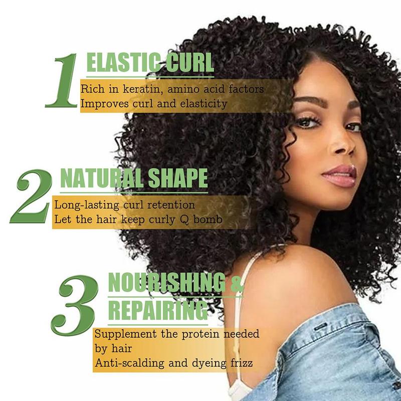 Product Introduction of Curly Hair Volumizing Cream,Styling Essence, Curl Defining Style Repair Hair Frizz, Curl Gel U0R4 25
