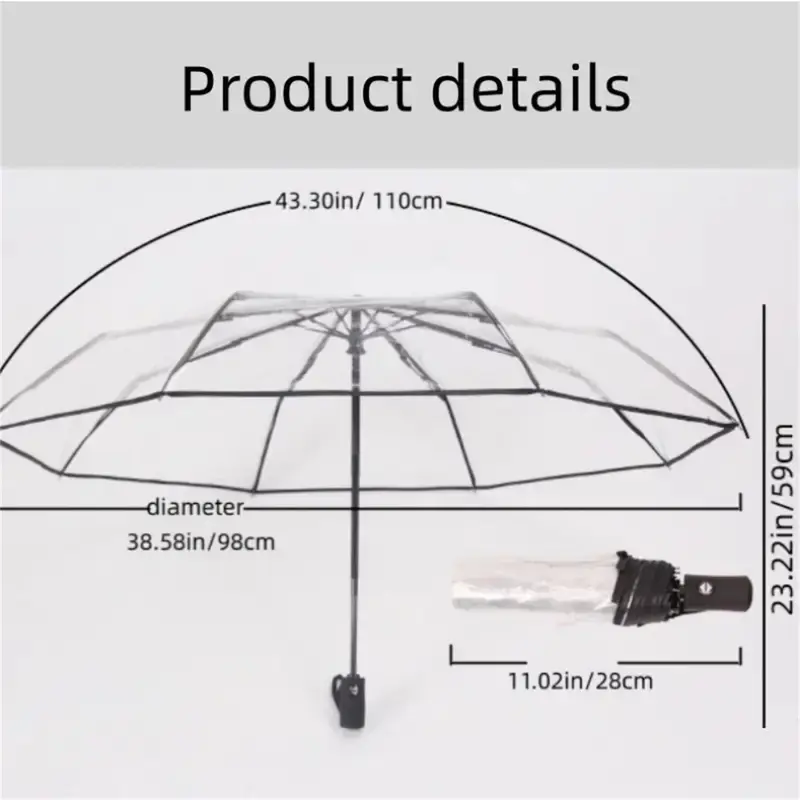 Cartoon Cat Pattern Umbrella, 1 Count Portable Folding Umbrella, Umbrella for Outdoor Photography, Street Photography, Travel, Gift 1