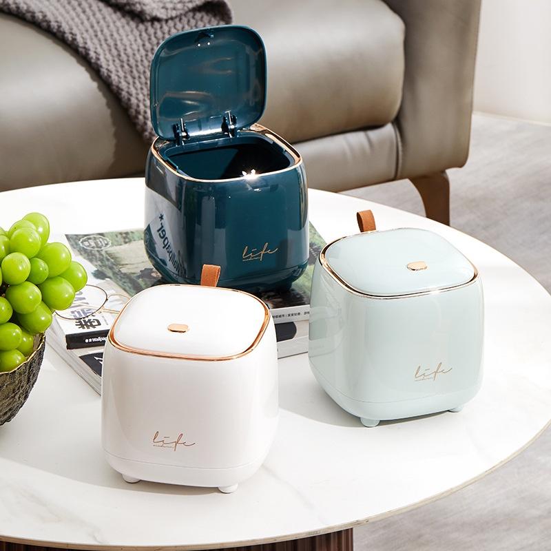 Thùng rác mini để bàn kiểu dáng hiện đại, sang trọng đựng đồ tiện dụng tiện lợi Đựng Rác
