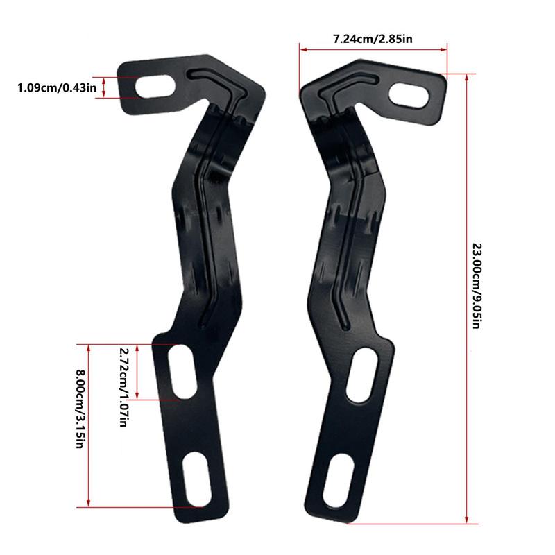 Product Introduction of Car Hood Hinge Ditch LED Light Mount Bracket, 1 Pair Car Hood Hinge Ditch LED Light Mount Bracket for 2016-2020 Toyota Tacoma 3rd Gen Offroad Hood Pod, Universal Car Hood Pod Work Light Mount Bracket 8