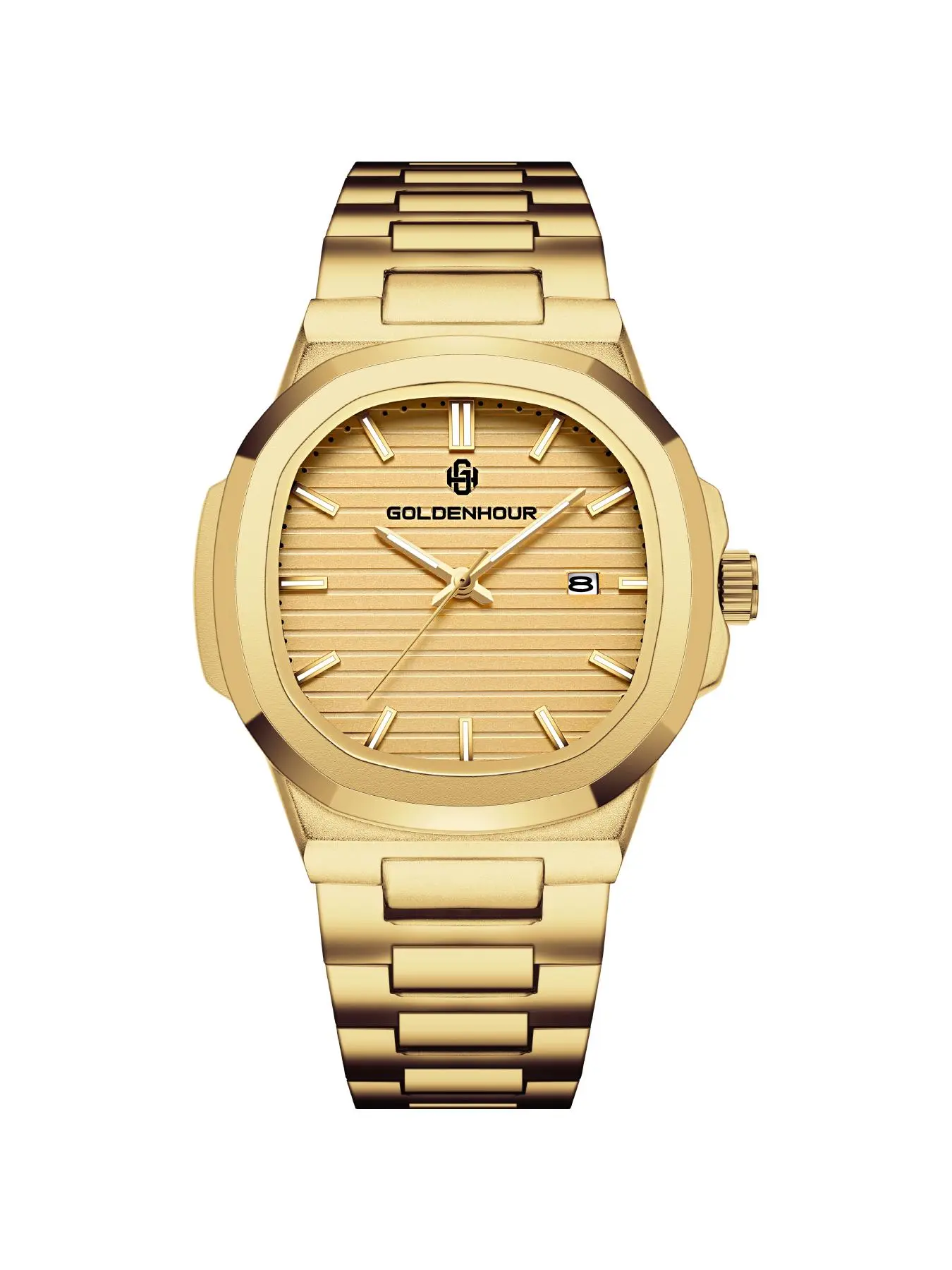 Fashion Watch for Couple, Simple Style Plain Color Wristwatch with Stainless Steel Strap, Trendy Watch for Business & Daily Use Valentine's Day, Gift for Her