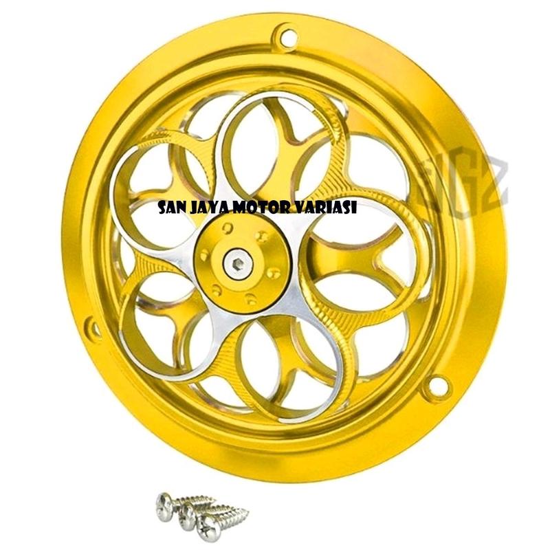 COVER TUTUP SPINNER BUNGA KIPAS MESIN NEW MODEL SPINNER BULAT KIPAS PENDINGIN FULL CNC FAST BIKES Vespa SprinT 2
