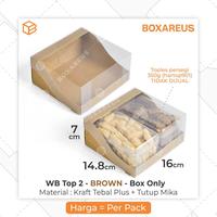 Gambar Box Mika Kotak Hampers Dus Kue Kering Parcel Box Toples | WB TOP 2 - Brown dari Box Are Us Kota Bandung 2 Tokopedia