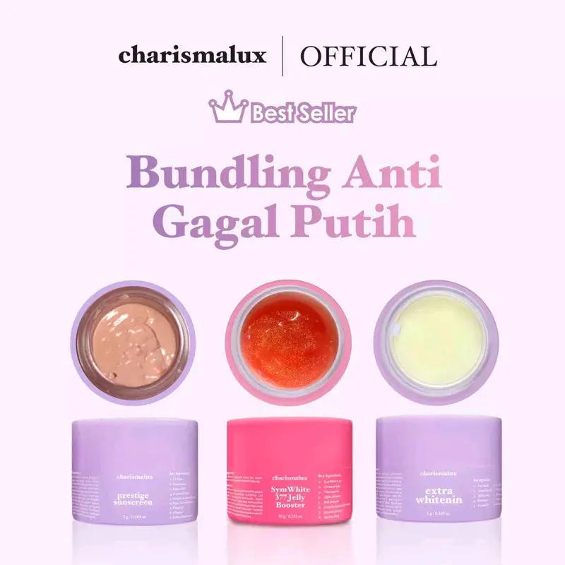 PAKET WHITENING CHARISMALUX skincare wajah 1