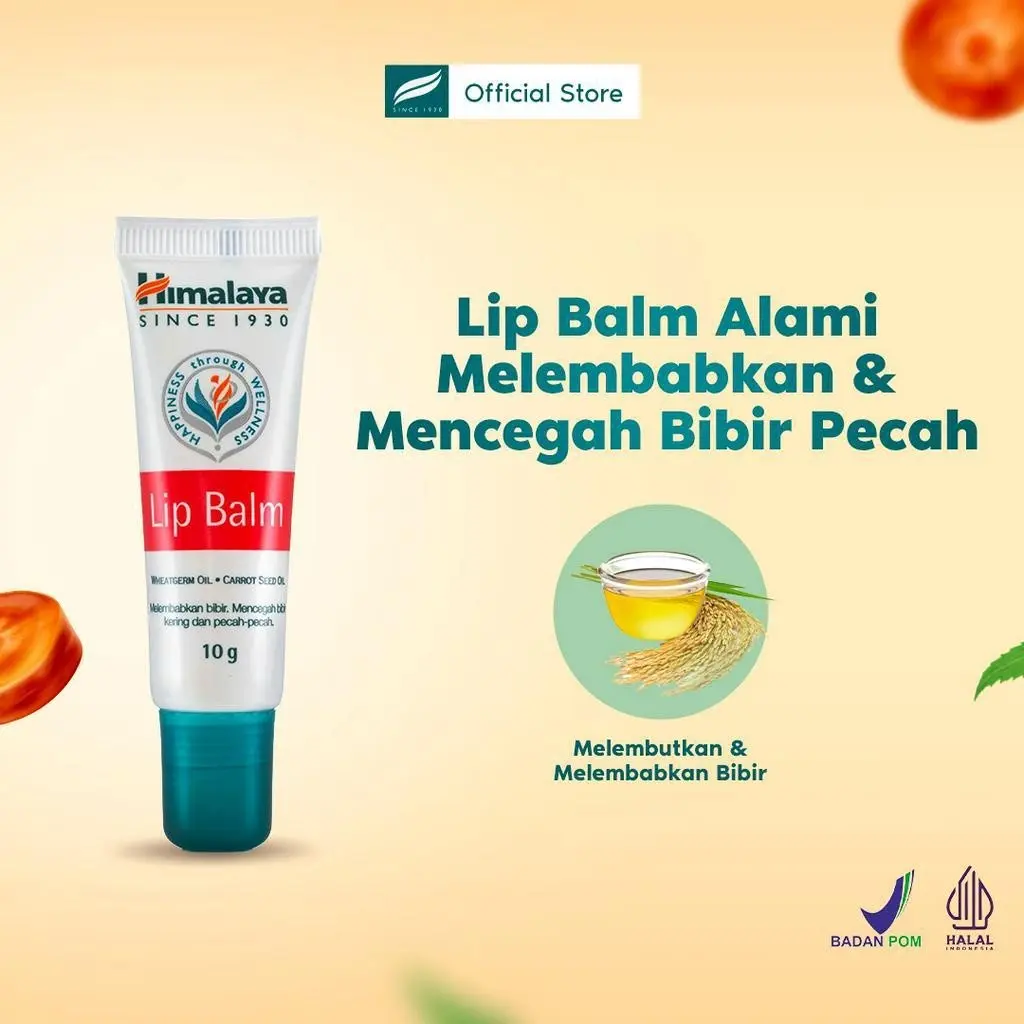 Najmio Himalaya Lip Balm Dangler 10gr - Pelembab Bibir Sakit dan Pecah Pecah
