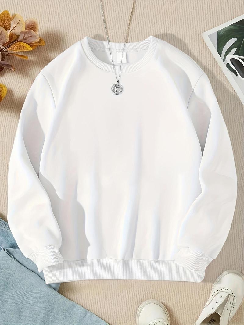 Product Introduction of 【2025】Girl's " Sassy Little Soul" Letter Print Drop Shoulder Sweatshirt, Fashion Crew Neck Long Sleeve Pullover,  Girls Clothing, Plz Purchase A Size Up, Clothes for Women, Balkan, Kawaii Clothing, Cute Winter Outfits, Sweatshirts for Women 6