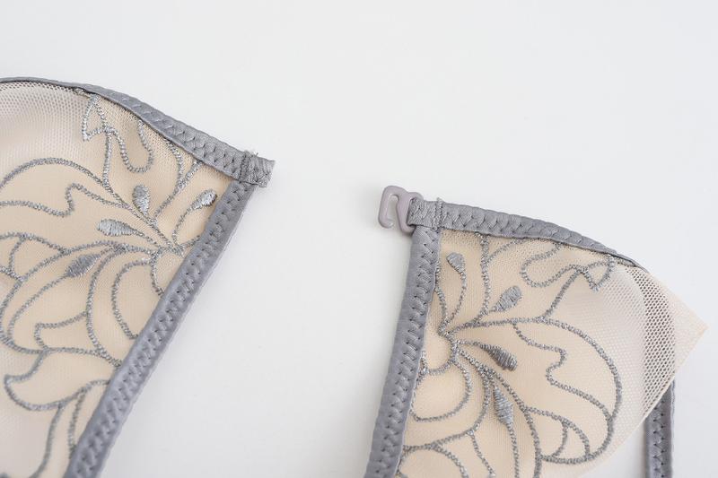Product Introduction of 2023 New Women Sexy Lace Beauty Back Pack, Small Intimates Thin Cup Comfortable Bralette Female Underwear Bra Panties Sets 43