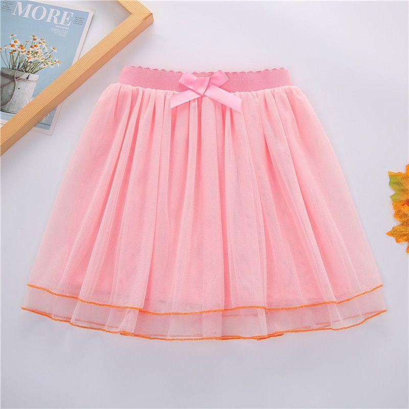 Product Introduction of Summer New Girls' Skirts Sweet Pleated Cake Princess Dress Fashion Half-Length Tulle Skirt Waist Skirt 3
