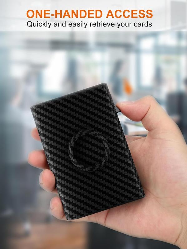 Men's Business Style Embossed Pattern Card Holder, 2025 New Style Rfid Blocking Card Holder, Minimalist Wallet, Business Style Slim Wallet for Men 4