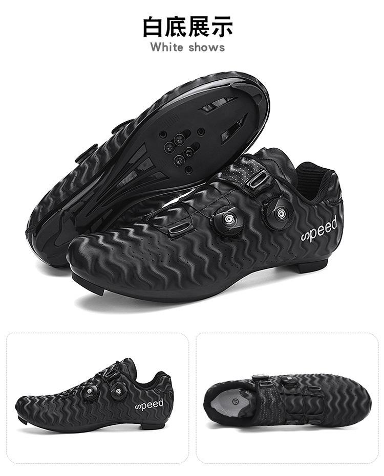 Product Introduction of Factory Direct Sale Road Race Outdoor Bicycle Cycling Shoes Double Swivel Buckle Large Size Export Lockable Cycling Shoes No 16