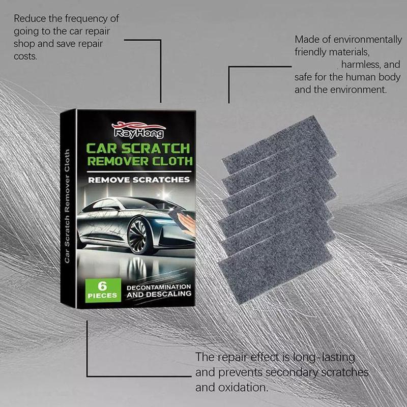 Product Introduction of 6pcs Nano Sparkle Car Cloth For Scratches Nano Magic Scratch Remover Cloth 22