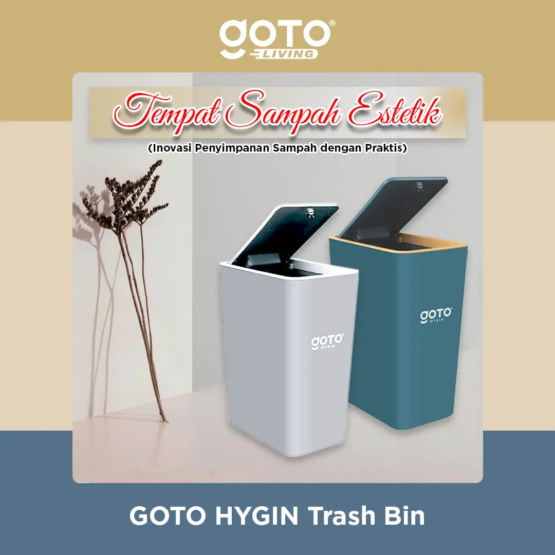 Goto [COD] Hygin Tempat Tong Sampah Dapur Kamar Mandi Tutup Mini Aesthetic