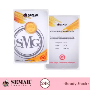 Logam Mulia SMG Gold Press 0.5gram Emas Batangan Semar Nusantara