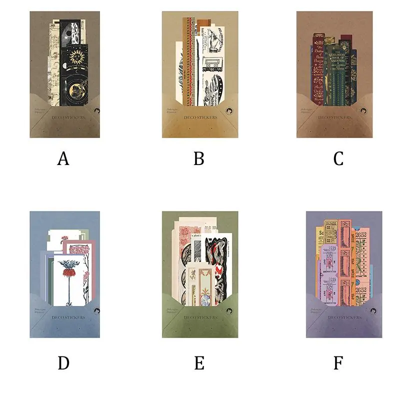 Vintage Washi Sticker, 40 Sheets/set Antique Decals for Scrapbooking & Stamping, DIY Aesthetic Stickers for for Journaling Supplies, Gift Wrapping, Photo Albums Cards Diy Projects 8