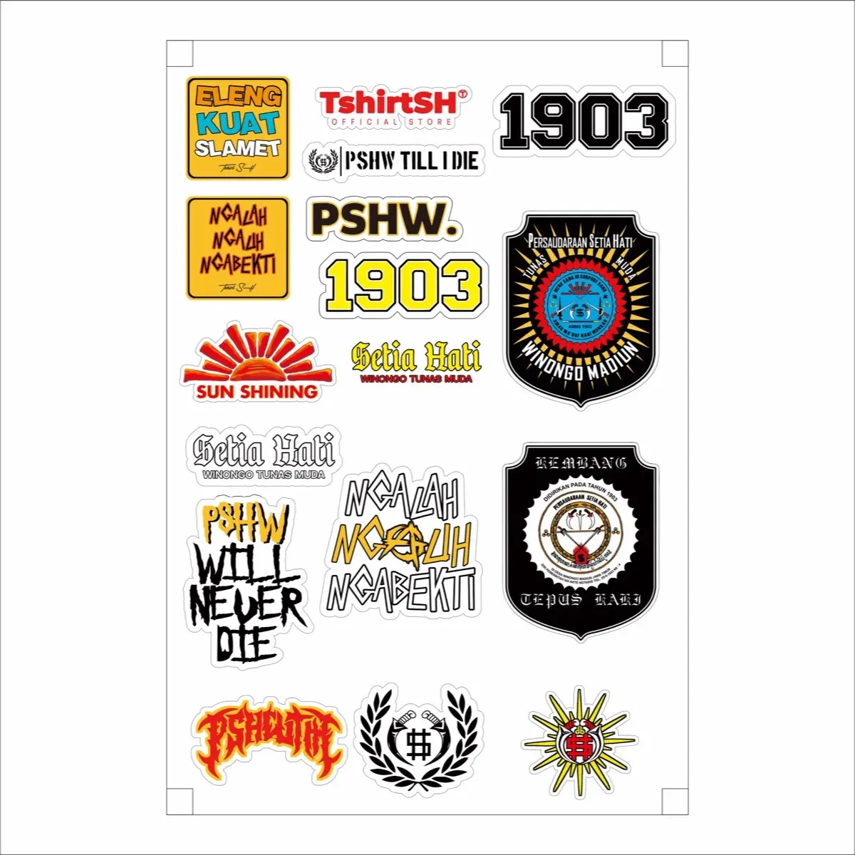 STIKER PSHW PREMIUM CUTTING ANTI AIR