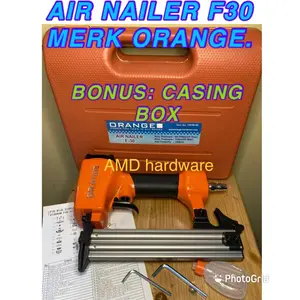 Mesin Paku Tembak Angin Air Nailer F30 STAPLES 1022J 422J Original NRT PRO & ORANGE JAPAN Kompresor F 30 1022 422 J
