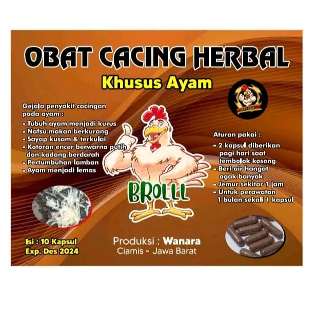 OBAT CACING BROLL WANARA 0