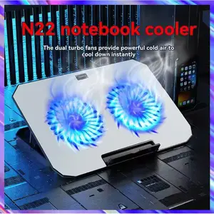 GIVECOOL Cooling Pad Laptop Gaming Kipas Pendingin 2 Fans 17 Inch - N22