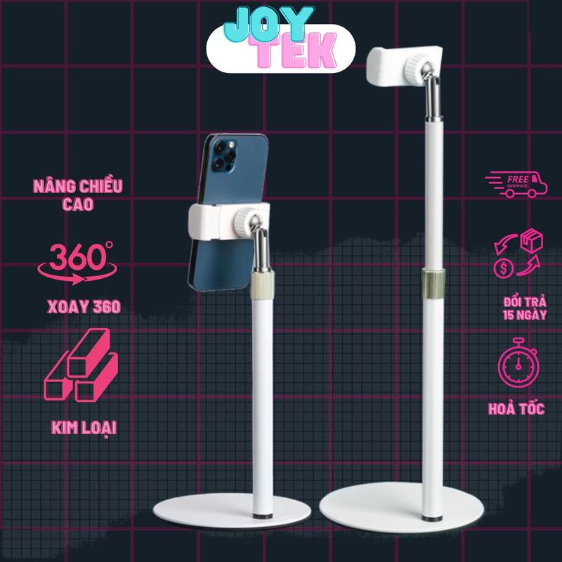 Chân đế kẹp điện thoại chất liệu kim loại điều chỉnh cao độ T8 dùng livestream video call quay review sản phẩm Phụ Kiện