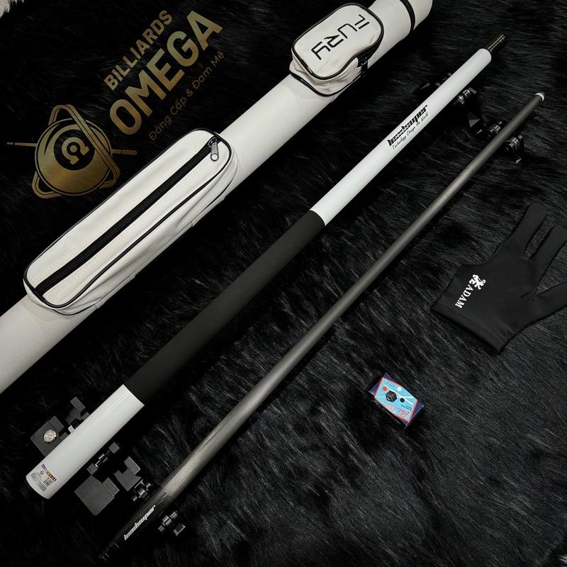 Combo Cơ Gậy Bida Lỗ Pool Ngọn Full Cacbon Leadsuper V1 Tặng Kèm Bao Cơ Găng Tay Và Lơ