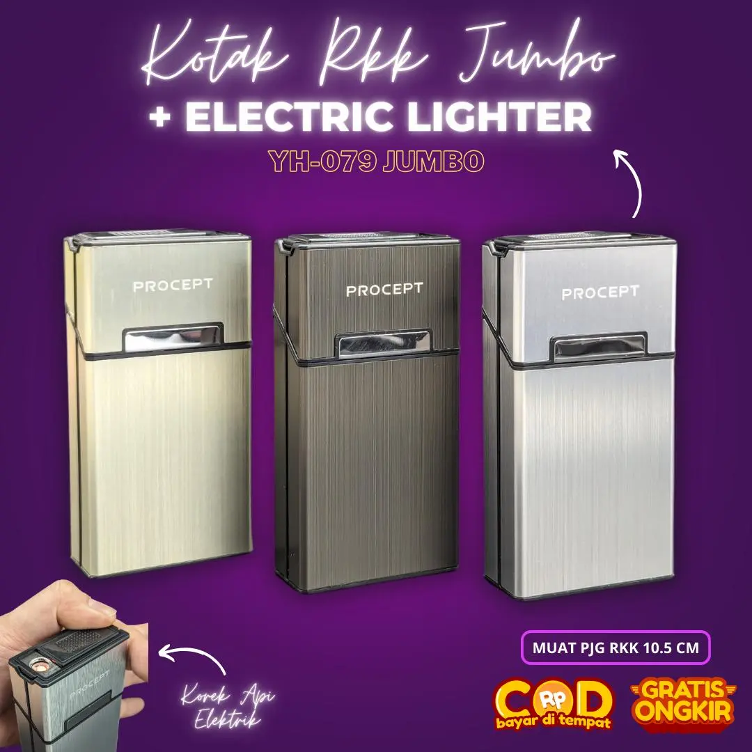 Kotak Penyimpanan Serbaguna Ukuran Jumbo dengan Pemantik Elektrik USB YH-079