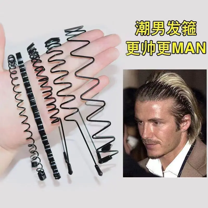 Bờm Tóc Nam, Hợp Xu hướng, Bờm Tóc Gợn Sóng Lưng Ép Tóc Vô Hình, Phong Cách Hàn Quốc, Thích Hợp Để Rửa Mặt Và Thể Thao, Bờm Tóc Vô Hình, Năm 2025