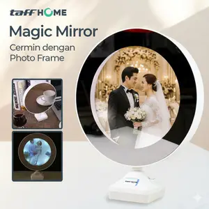 Magic Mirror TaffHOME: Cermin Cantik + Bingkai Foto Impian! Estetik & Multifungsi Cermin dengan Photo Frame - A1240