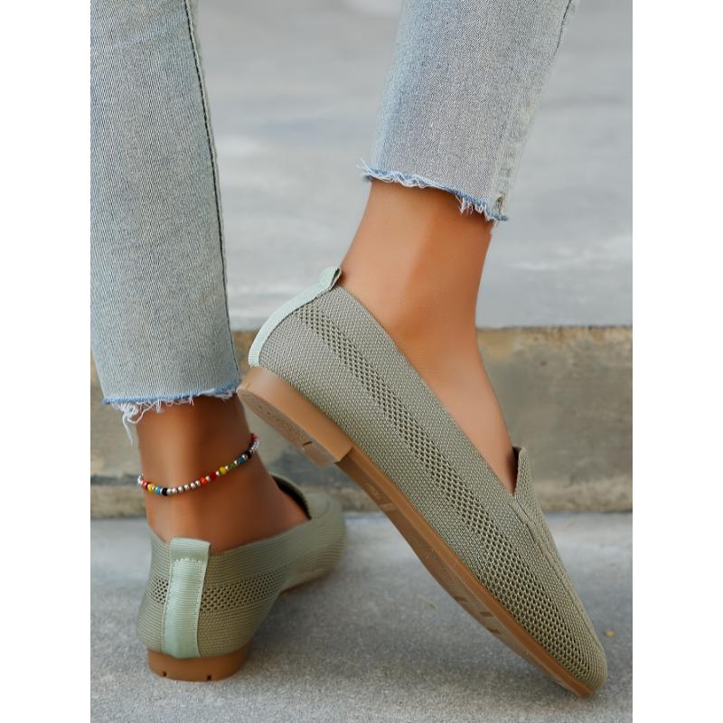 Product Introduction of Women's flat shoes with one strap, breathable square head large size wide foot shoes, casual and light walking shoes for all seasons 18