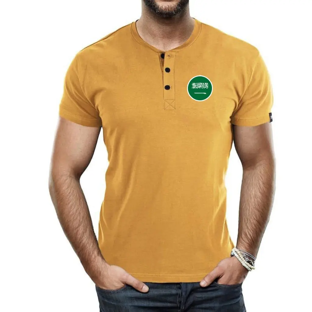 BAJU BOLA LOGO ARAB SAUDI/KAOS KANCING SABLON LENGAN PENDEK/KAOS BOLA PIALA DUNIA TERLARIS/BAYAR DI TEMPAT COD