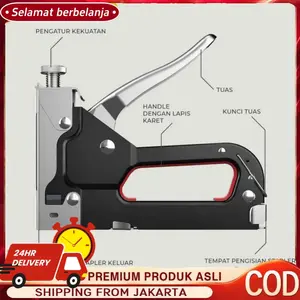 2025 Upgraded 6684 - 3 - in - 1 Multifunctional Stapler, Nail Gun & Tack Hammer - 50% More Powerful, Ergonomic Design
