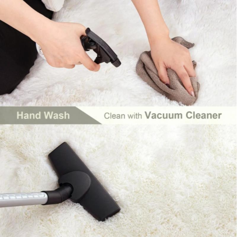 Product Introduction of Solid Color Fluffy Rug, Non-slip Water Absorbent Soft Carpet, Modern Rectangle Floor Mat for Home Living Room Bedroom Decor, Durable Large Living Room Rugs, Home Decor 14